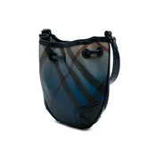 Supernova Check Coated Canvas Gradient Drawstring Crossbody
